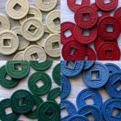 Retro Plastic Coins (Dozen)